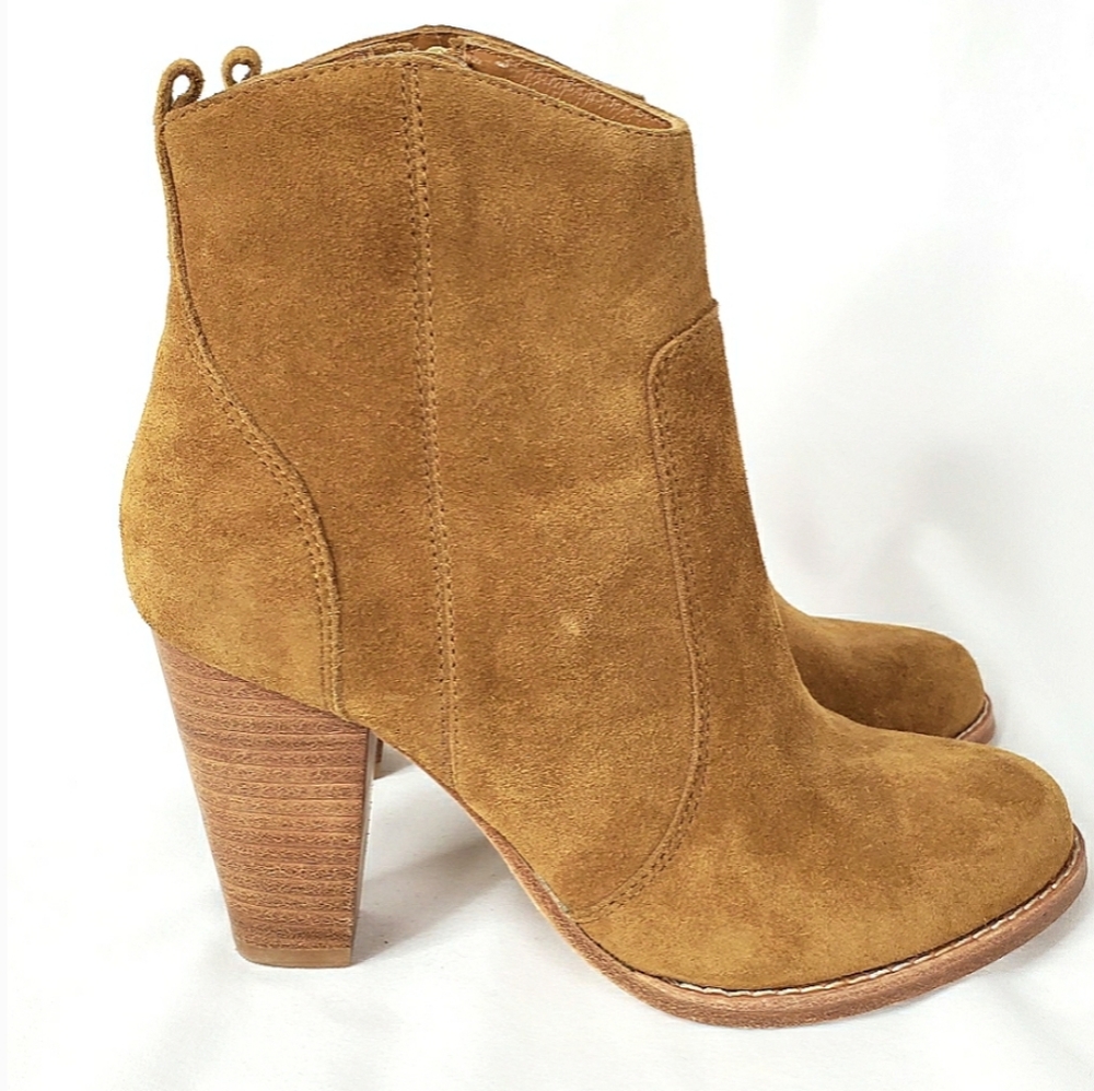 Joie Camel Colored Suede Bootie